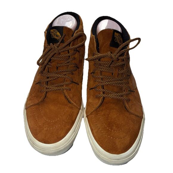 VANS Skate SK8-Mid Reissue MTE G Sudan Brown Marshmallow Mens Sz 10 D main image 5